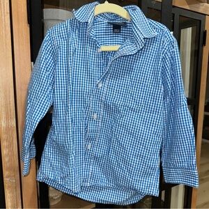 Oscar de la renta button down dress shirt long sleeve toddler boy gingham check